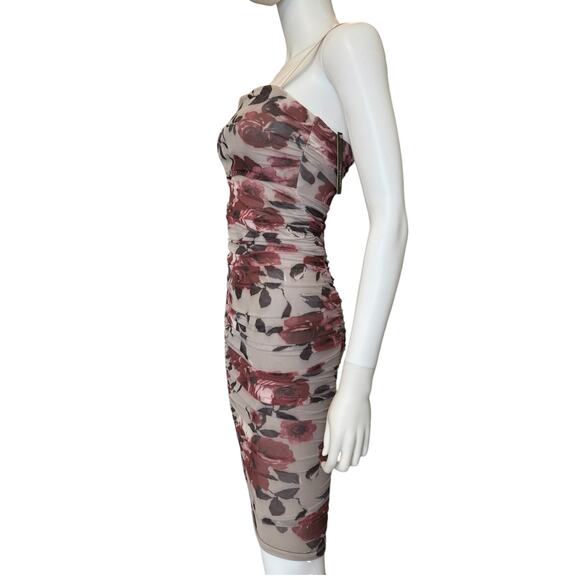 New ~ SPEECHLESS ~ Mauve Wine Ruched Knit Dress Size S - Picture 6 of 9